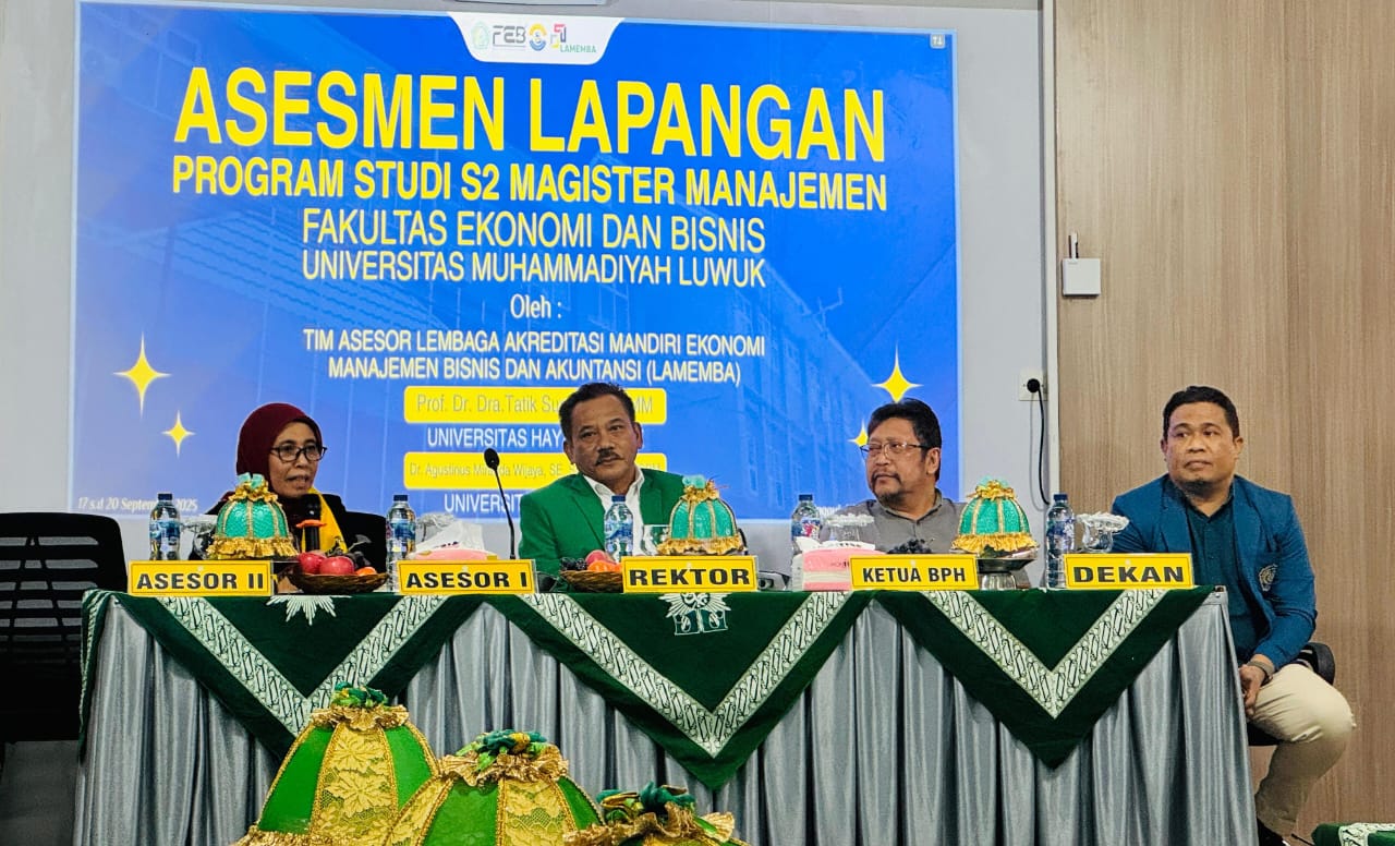 Prodi Magister Manajemen FEB Unismuh Luwuk Jalani Asesmen Lapangan, Harap Raih Predikat Unggul